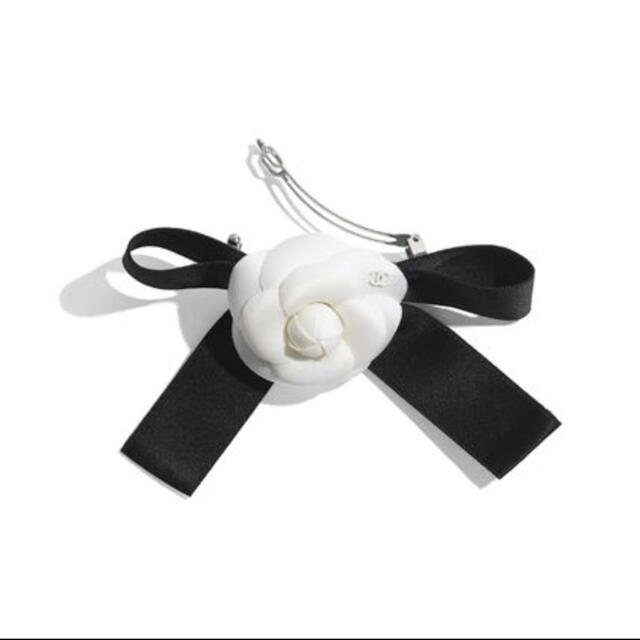 CHANEL リボン カメリア バレッタ CHANEL リボン カメリア バレッタ