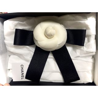 CHANEL リボン カメリア バレッタ