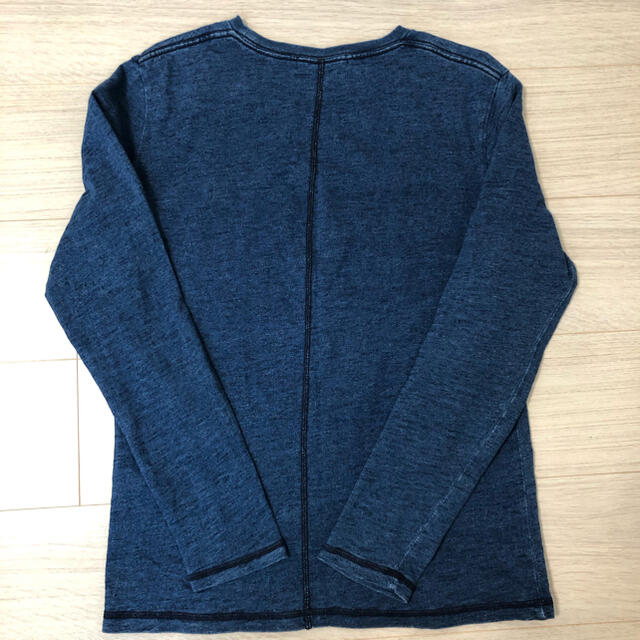 AZUL by moussy(アズールバイマウジー)の【美品】AZULロンT‼️ デニムカラー　サイズS メンズのトップス(Tシャツ/カットソー(七分/長袖))の商品写真