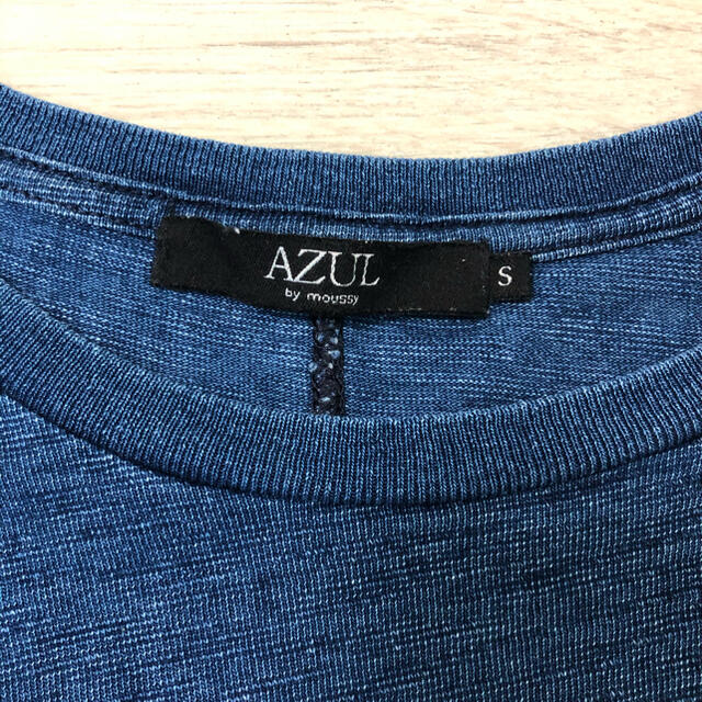 AZUL by moussy(アズールバイマウジー)の【美品】AZULロンT‼️ デニムカラー　サイズS メンズのトップス(Tシャツ/カットソー(七分/長袖))の商品写真