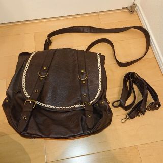 シマムラ(しまむら)の新品 しまむら リュック バック 3way ブラウン(リュック/バックパック)