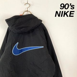 ナイキ(NIKE)の希少 90‘s NIKE 銀タグ ビッグスウッシュロゴ マウンテンパーカー(マウンテンパーカー)