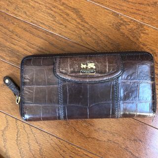 コーチ(COACH)のcoach 長財布　茶色(長財布)