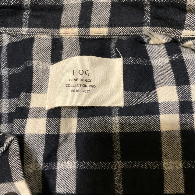 FOG collection two check shirt M