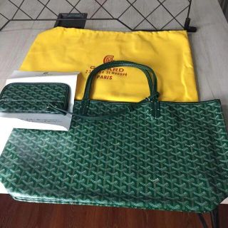 ゴヤール(GOYARD)のゴヤール　サンルイ PM グリーン　トートバッグ　(ハンドバッグ)