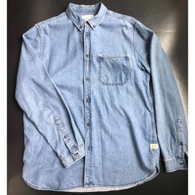 ZARA(ザラ)の美品　ZARA デニムシャツ メンズ　ダンガリー　XL メンズのトップス(シャツ)の商品写真