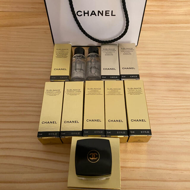 CHANEL(シャネル)の新品シャネルサブリマージュサンプルセット１１点 コスメ/美容のキット/セット(サンプル/トライアルキット)の商品写真