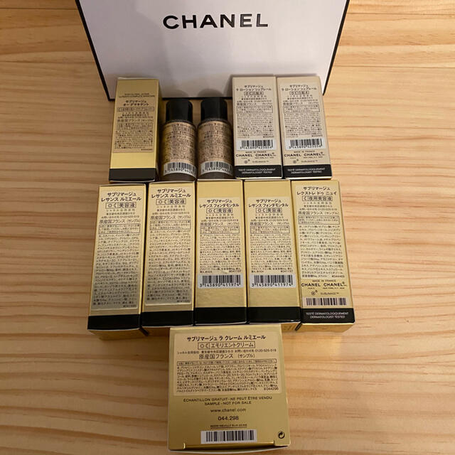 CHANEL(シャネル)の新品シャネルサブリマージュサンプルセット１１点 コスメ/美容のキット/セット(サンプル/トライアルキット)の商品写真