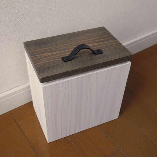 木製 サニタリーボックス トイレボックス コンパクト【002-18】