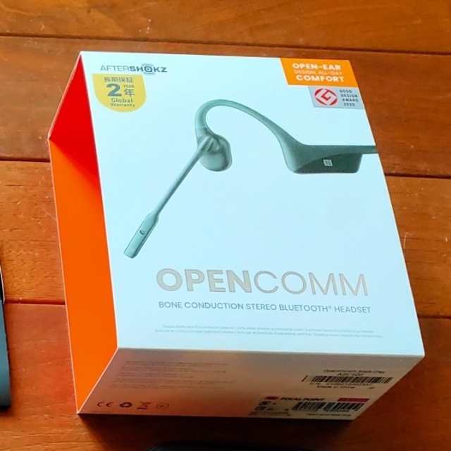 AfterShokz OpenComm スマホ/家電/カメラのオーディオ機器(ヘッドフォン/イヤフォン)の商品写真