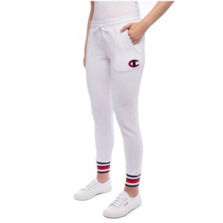 チャンピオン(Champion)の新品 XL ★ Champion レディース スウェット ジョガー パンツ 白(その他)