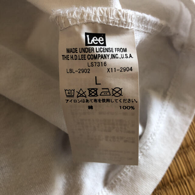 メンズ Lee ボケ付ロンT オフホワイト Lサイズ メンズのトップス(Tシャツ/カットソー(七分/長袖))の商品写真