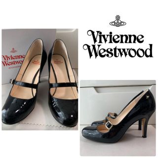 ヴィヴィアンウエストウッド(Vivienne Westwood)のヴィヴィアンウエストウッド　ブラックパテントパンプス(ハイヒール/パンプス)