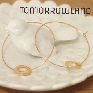 トゥモローランド(TOMORROWLAND)のゴールド フープピアス (ピアス)