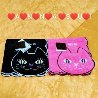 アナスイ(ANNA SUI)のANNA SUIハンカチ♥新品/タグ付き♥2枚まとめて(ハンカチ)