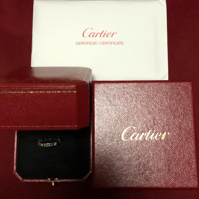 数々の賞を受賞 Cartier カルティエ ラニエール リング K18WG ハーフダイ