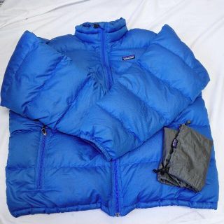 パタゴニア(patagonia)の■patagonia　ダウンジャケット　青　メンズ(ダウンジャケット)