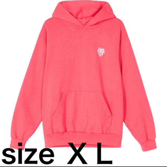 GDC(ジーディーシー)の Girls Don't Cry Logo Hoody Pink  XL ❤️ メンズのトップス(パーカー)の商品写真