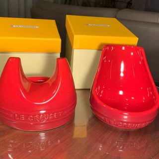 ルクルーゼ(LE CREUSET)の新品☆ル・クルーゼ☆リッド&レードルスタンドセット(収納/キッチン雑貨)