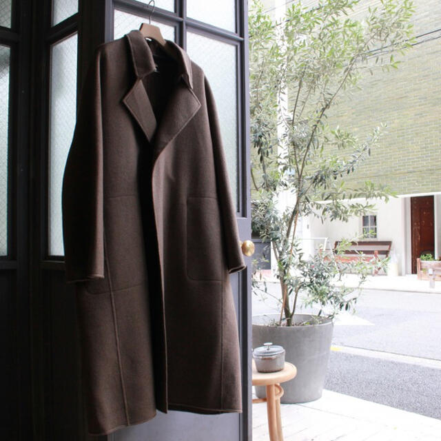 HYKE(ハイク)のseya. double face yak coat サイズM メンズのジャケット/アウター(ステンカラーコート)の商品写真