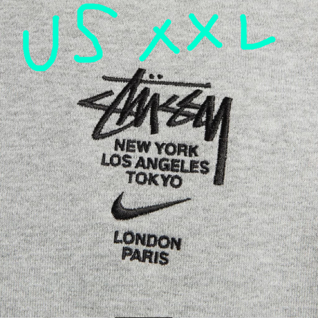 NIKE × STUSSY フリースクルースウェットシャツ