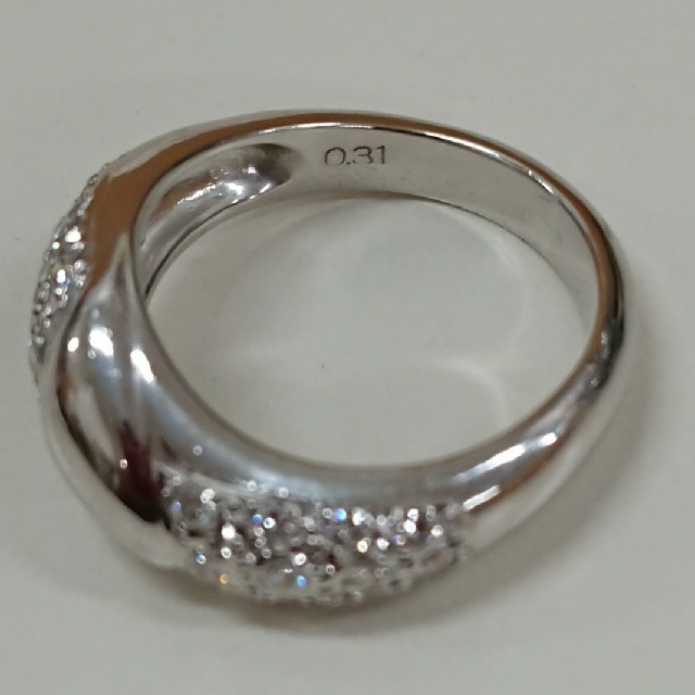 Pt900 リング ダイヤ 0,31ct 美品 レディースのアクセサリー(リング(指輪))の商品写真