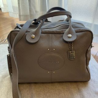 ロンシャン(LONGCHAMP)のLONGCHMP  ハンドバッグ　グレー(ハンドバッグ)