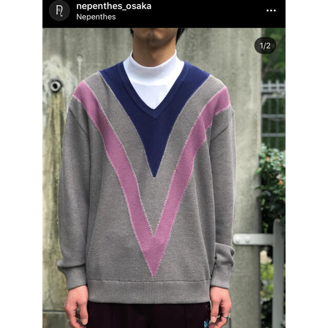 Needles(ニードルス)の値下交渉可 新品未使用 needles V Neck Sweater メンズのトップス(ニット/セーター)の商品写真