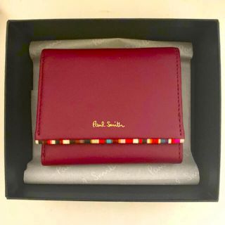 ポールスミス(Paul Smith)の【新品】クロスオーバーストライプトリム 3つ折り財布 (折り財布)