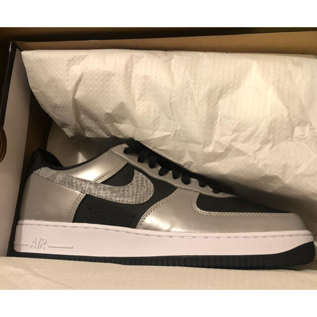 AIR FORCE 1 silver snake 29cm 黒蛇