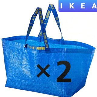 イケア(IKEA)のイケア新品IKEA フラクタ ブルーバック FRAKTA Lサイズ 2枚  新品(エコバッグ)