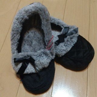 キッズモカシン 20~21.5cm ブラック(スリッポン)