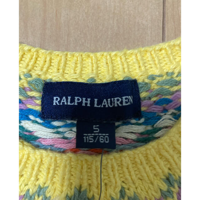 Ralph Lauren(ラルフローレン)の子ども服　ラルフローレン  セーター　半袖 キッズ/ベビー/マタニティのキッズ服女の子用(90cm~)(ワンピース)の商品写真