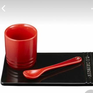 ルクルーゼ(LE CREUSET)のゆずこ様専用　新品未使用ルクルーゼ アペタイザーセットチェリーレッドジャポネスク(食器)