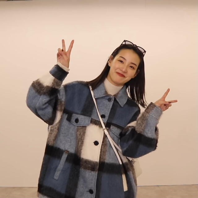 ZARA - ZARA オーバーサイズチェック柄シャツジャケット ブルー ZARA - ZARA オーバーサイズチェック柄シャツジャケット ブルー