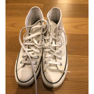 コンバース(CONVERSE)のconverse 白　23.5(スニーカー)