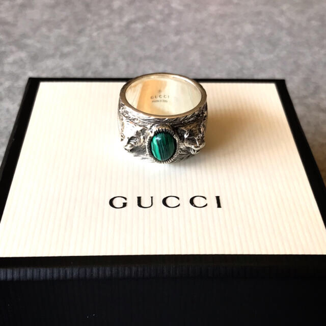 Gucci(グッチ)の<GUCCI> ガーデンシルバーリング Size 21号 メンズのアクセサリー(リング(指輪))の商品写真