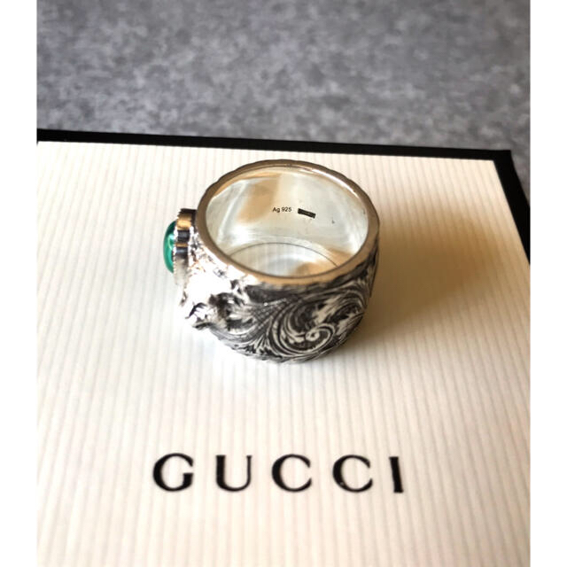 Gucci(グッチ)の<GUCCI> ガーデンシルバーリング Size 21号 メンズのアクセサリー(リング(指輪))の商品写真