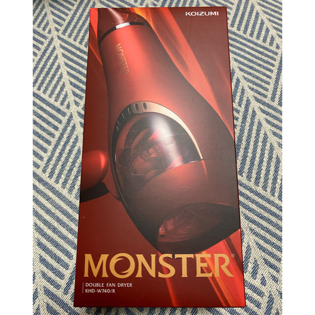 KOIZUMI(コイズミ)の新品未開封　ヘアドライヤー　MONSTER スマホ/家電/カメラの美容/健康(ドライヤー)の商品写真