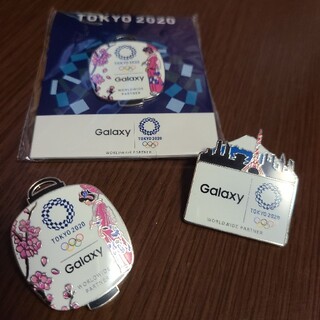 ギャラクシー(Galaxy)のGalaxy ギャラクシー×TOKYO2020 非売品ピンバッジ3点セット(ノベルティグッズ)