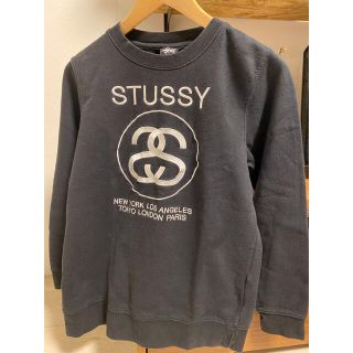 ステューシー(STUSSY)の《古着》STUSSYトレーナー ブラック(トレーナー/スウェット)