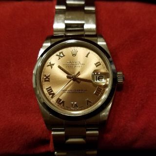 ロレックス(ROLEX)のロレックス　オイスター　バーペチュアル　デイジャスト　ボーイズ　ピンクゴールド(腕時計(アナログ))