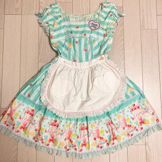 アンジェリックプリティー(Angelic Pretty)のAngelic Pretty フルーツパーラー ワンピース op jsk (ひざ丈ワンピース)