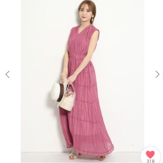 アプワイザーリッシェ(Apuweiser-riche)の専用】 🌸新品タグ付き✨アプワイザーリッシェ　ワッシャープリーツワンピース(ロングワンピース/マキシワンピース)