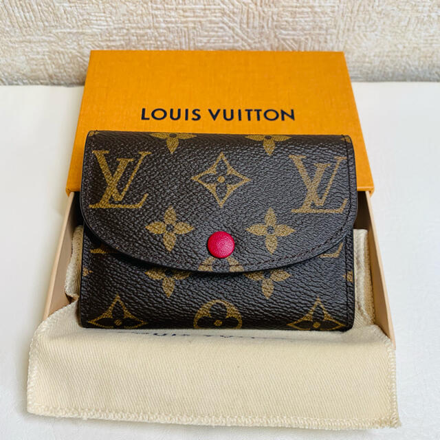 Louis Vuitton/ルイヴィトン モノグラム ポルトモネ･ロザリ 新品グレインレザー皮革の種類