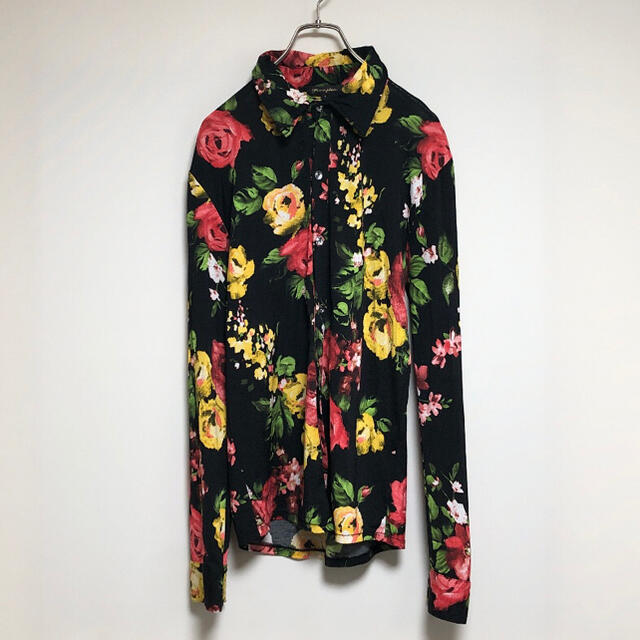 floral shirt black rose black power net メンズのトップス(シャツ)の商品写真