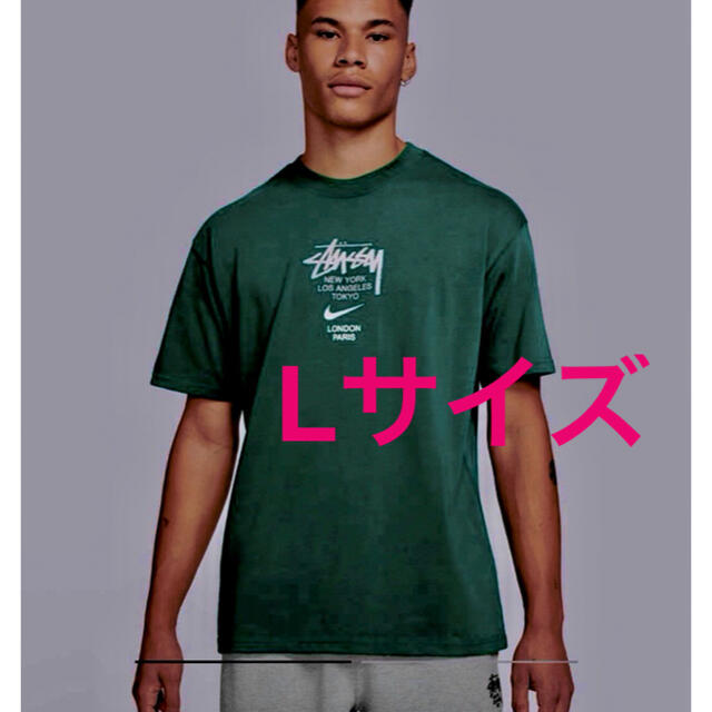 STUSSY - Lサイズ STUSSY NIKE INTERNATIONAL TEE Greenの通販 by てぃ
