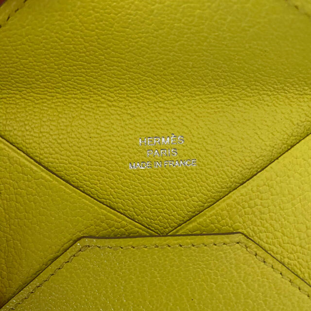 Hermes - HERMES エンべロープPM カードケース ライム 名刺入れ 生産