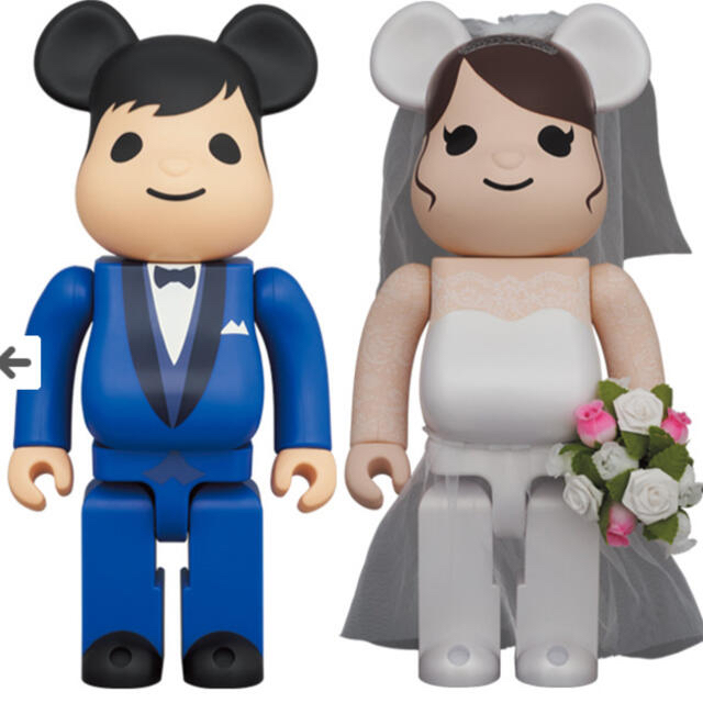 MEDICOM TOY(メディコムトイ)のBE@RBRICK グリーティング結婚 4 PLUS 100％　400% エンタメ/ホビーのフィギュア(その他)の商品写真