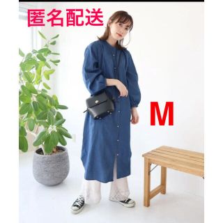 シマムラ(しまむら)の人気完売商品！しまむら×てら　terawear☆デニムシャツワンピース　M(ロングワンピース/マキシワンピース)